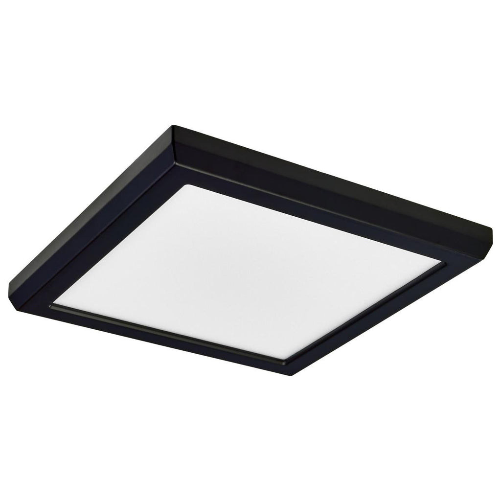 LED Blink Light - 11W - 120V - 7 Inch - Square - Color Selectable 27K/30K/35K/40K/50K - Dimmable - Black Finish