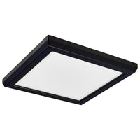 LED Blink Light - 11W - 120V - 7 Inch - Square - Color Selectable 27K/30K/35K/40K/50K - Dimmable - Black Finish