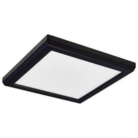 LED Blink Light - 11W - 120V - 7 Inch - Square - Color Selectable 27K/30K/35K/40K/50K - Dimmable - Black Finish