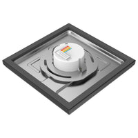 LED Blink Light - 11W - 120V - 7 Inch - Square - Color Selectable 27K/30K/35K/40K/50K - Dimmable - Black Finish