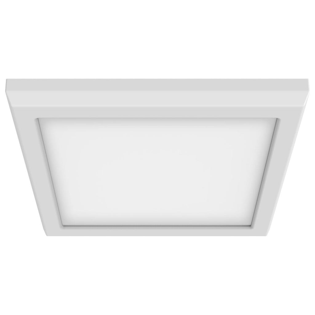 LED Blink Light - 11W - 120V - 7 Inch - Square - Color Selectable 27K/30K/35K/40K/50K - Dimmable - White Finish