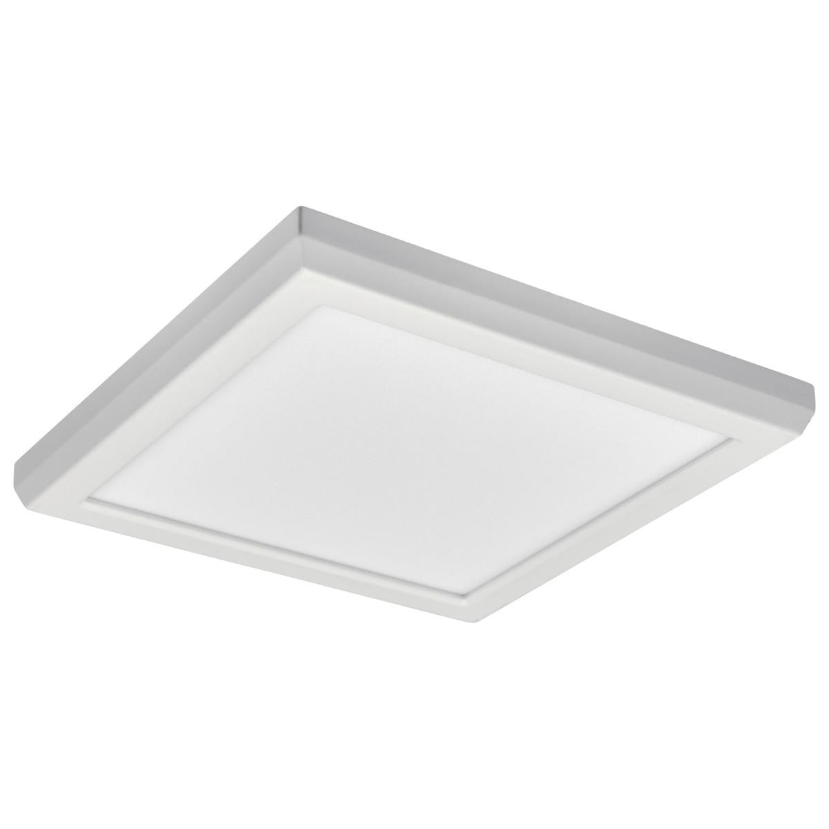 LED Blink Light - 11W - 120V - 7 Inch - Square - Color Selectable 27K/30K/35K/40K/50K - Dimmable - White Finish