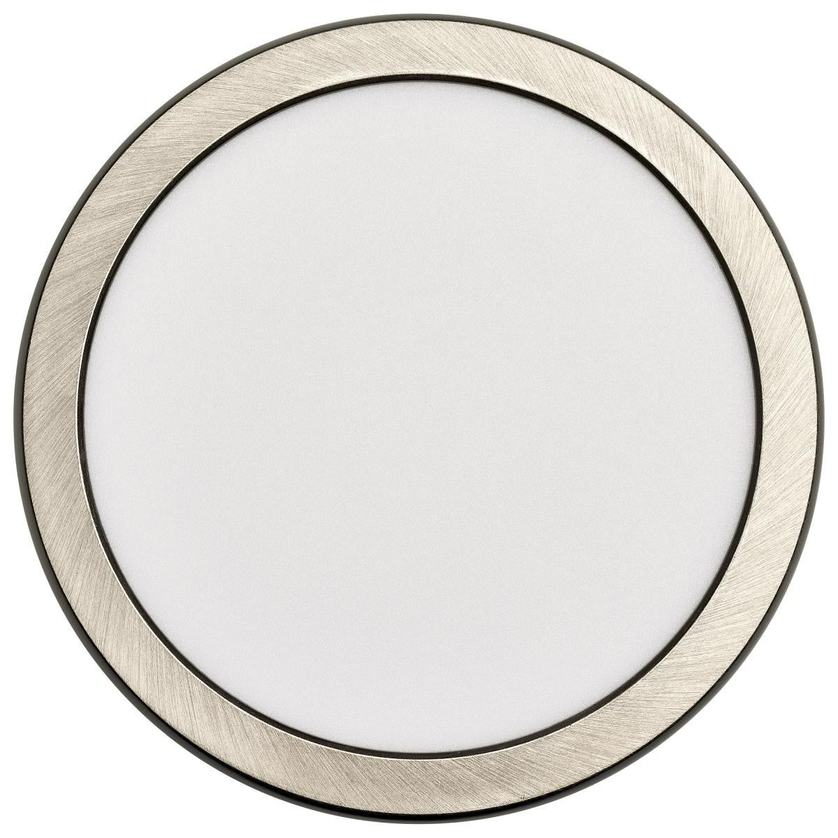 LED Blink Light - 11W - 120V - 7 Inch - Round - Color Selectable 27K/30K/35K/40K/50K - Dimmable - Brushed Nickel Finish