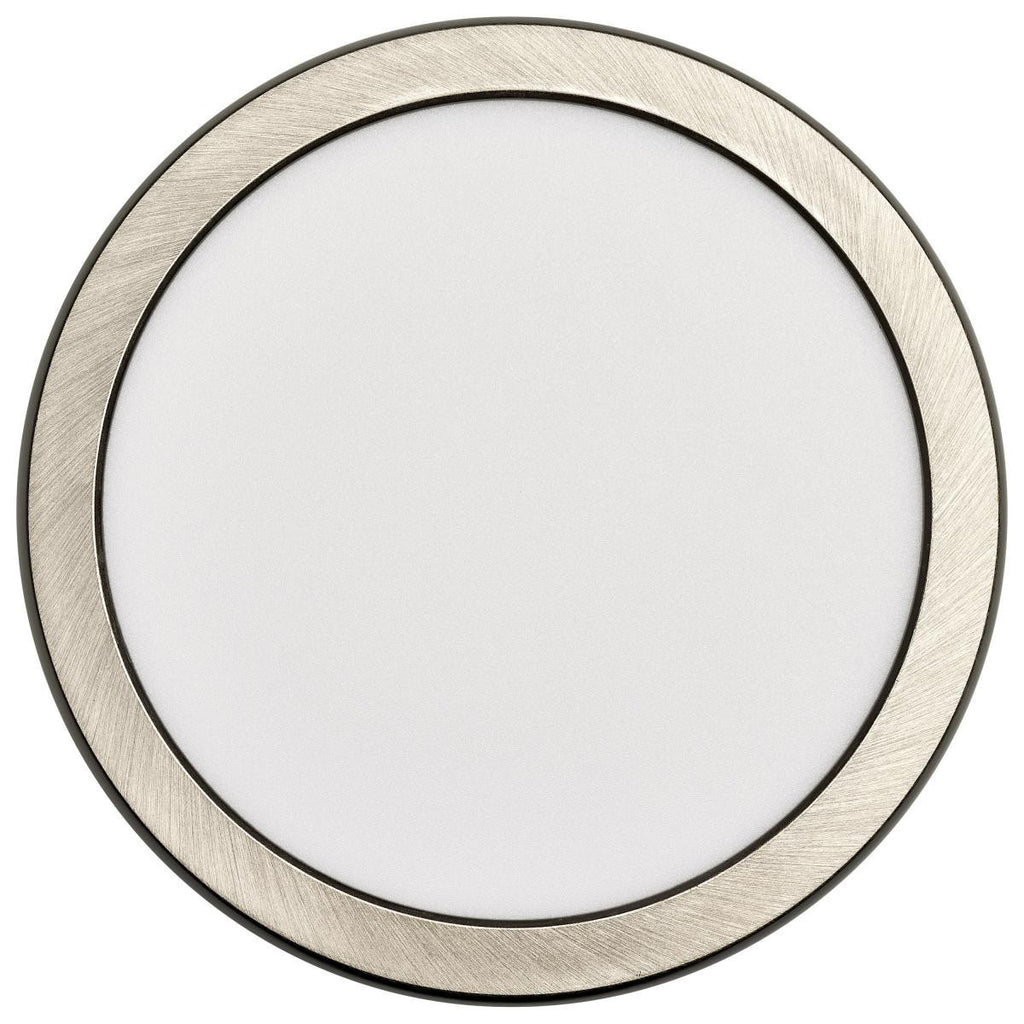 LED Blink Light - 11W - 120V - 7 Inch - Round - Color Selectable 27K/30K/35K/40K/50K - Dimmable - Brushed Nickel Finish