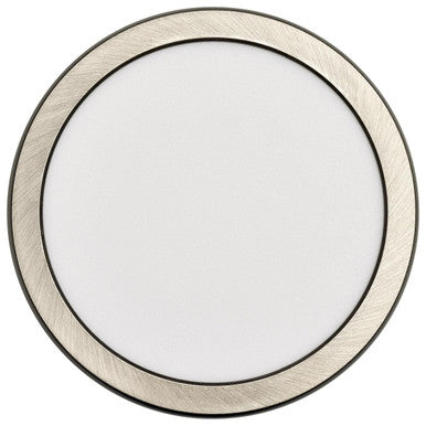 LED Blink Light - 11W - 120V - 7 Inch - Round - Color Selectable 27K/30K/35K/40K/50K - Dimmable - Brushed Nickel Finish