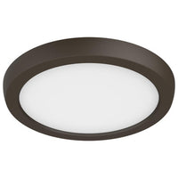 LED Blink Light - 11W - 120V - 7 Inch - Round - Color Selectable 27K/30K/35K/40K/50K - Dimmable - Bronze Finish