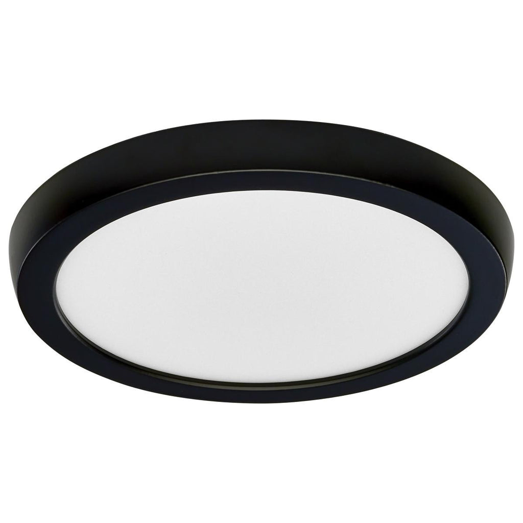 LED Blink Light - 11W - 120V - 7 Inch - Round - Color Selectable 27K/30K/35K/40K/50K - Dimmable - Black Finish