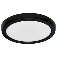 LED Blink Light - 11W - 120V - 7 Inch - Round - Color Selectable 27K/30K/35K/40K/50K - Dimmable - Black Finish