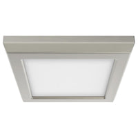 LED Blink Light - 9W - 120V - 5 Inch - Square - Color Selectable 27K/30K/35K/40K/50K - Dimmable - Brushed Nickel Finish