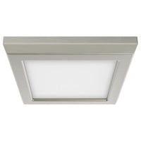 LED Blink Light - 9W - 120V - 5 Inch - Square - Color Selectable 27K/30K/35K/40K/50K - Dimmable - Brushed Nickel Finish