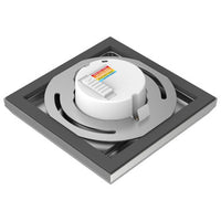 LED Blink Light - 9W - 120V - 5 Inch - Square - Color Selectable 27K/30K/35K/40K/50K - Dimmable - Brushed Nickel Finish