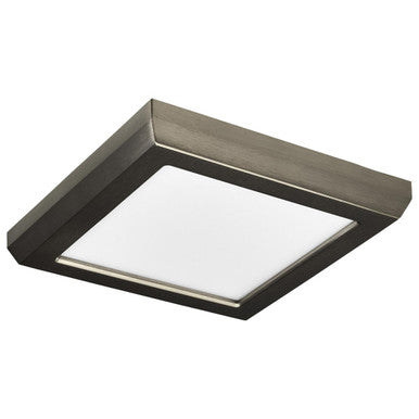 LED Blink Light - 9W - 120V - 5 Inch - Square - Color Selectable 27K/30K/35K/40K/50K - Dimmable - Brushed Nickel Finish