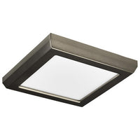 LED Blink Light - 9W - 120V - 5 Inch - Square - Color Selectable 27K/30K/35K/40K/50K - Dimmable - Brushed Nickel Finish
