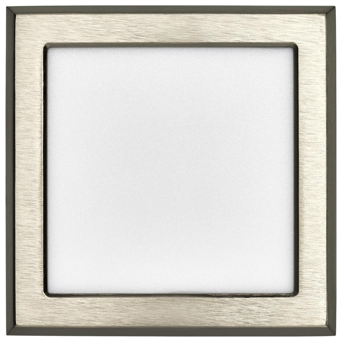 LED Blink Light - 9W - 120V - 5 Inch - Square - Color Selectable 27K/30K/35K/40K/50K - Dimmable - Brushed Nickel Finish