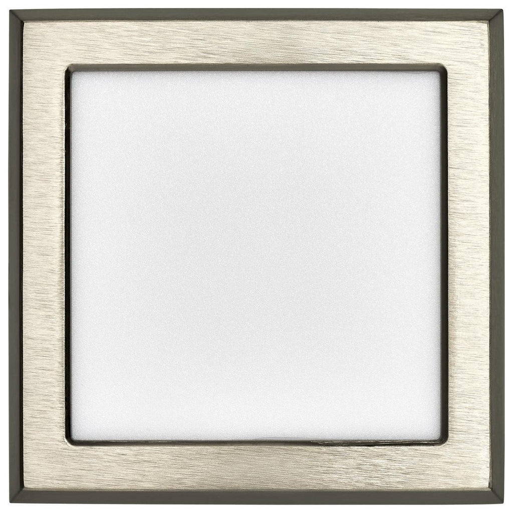 LED Blink Light - 9W - 120V - 5 Inch - Square - Color Selectable 27K/30K/35K/40K/50K - Dimmable - Brushed Nickel Finish