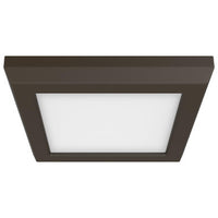 LED Blink Light - 9W - 120V - 5 Inch - Square - Color Selectable 27K/30K/35K/40K/50K - Dimmable - Bronze Finish