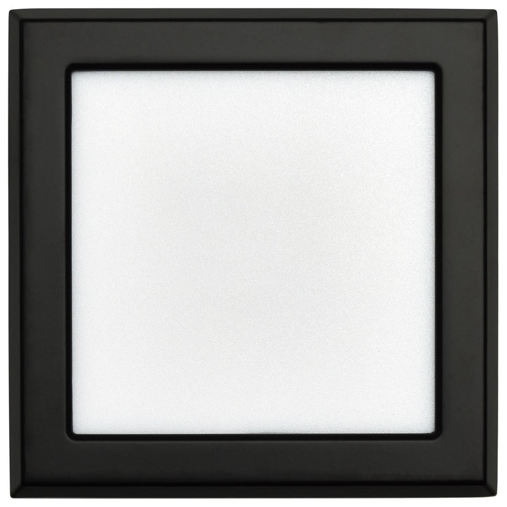 LED Blink Light - 9W - 120V - 5 Inch - Square - Color Selectable 27K/30K/35K/40K/50K - Dimmable - Black Finish
