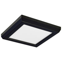 LED Blink Light - 9W - 120V - 5 Inch - Square - Color Selectable 27K/30K/35K/40K/50K - Dimmable - Black Finish