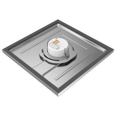 LED Blink Light - 13W - 120V - 9 Inch - Square - Color Selectable 27K/30K/35K/40K/50K - Dimmable - Brushed Nickel Finish