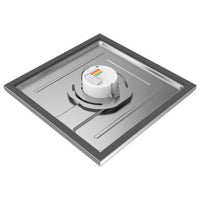 LED Blink Light - 13W - 120V - 9 Inch - Square - Color Selectable 27K/30K/35K/40K/50K - Dimmable - Brushed Nickel Finish