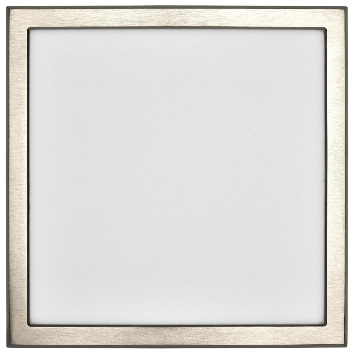 LED Blink Light - 13W - 120V - 9 Inch - Square - Color Selectable 27K/30K/35K/40K/50K - Dimmable - Brushed Nickel Finish