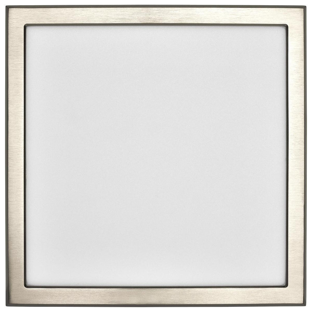 LED Blink Light - 13W - 120V - 9 Inch - Square - Color Selectable 27K/30K/35K/40K/50K - Dimmable - Brushed Nickel Finish