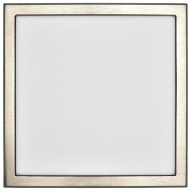 LED Blink Light - 13W - 120V - 9 Inch - Square - Color Selectable 27K/30K/35K/40K/50K - Dimmable - Brushed Nickel Finish