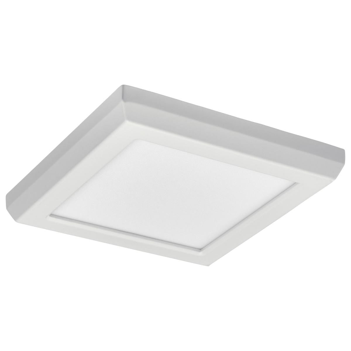 LED Blink Light - 9W - 120V - 5 Inch - Square - Color Selectable 27K/30K/35K/40K/50K - Dimmable - White Finish