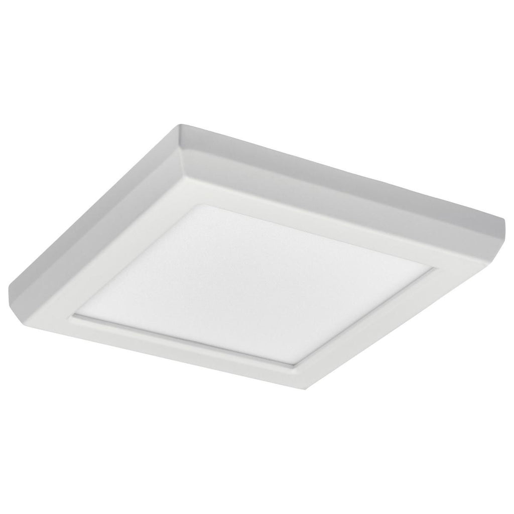 LED Blink Light - 9W - 120V - 5 Inch - Square - Color Selectable 27K/30K/35K/40K/50K - Dimmable - White Finish