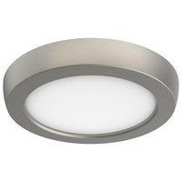LED Blink Light - 9W - 120V - 5 Inch - Round - Color Selectable 27K/30K/35K/40K/50K - Dimmable - Brushed Nickel Finish