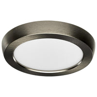 LED Blink Light - 9W - 120V - 5 Inch - Round - Color Selectable 27K/30K/35K/40K/50K - Dimmable - Brushed Nickel Finish