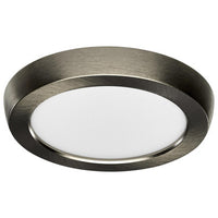 LED Blink Light - 9W - 120V - 5 Inch - Round - Color Selectable 27K/30K/35K/40K/50K - Dimmable - Brushed Nickel Finish