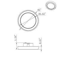 LED Blink Light - 9W - 120V - 5 Inch - Round - Color Selectable 27K/30K/35K/40K/50K - Dimmable - Bronze Finish