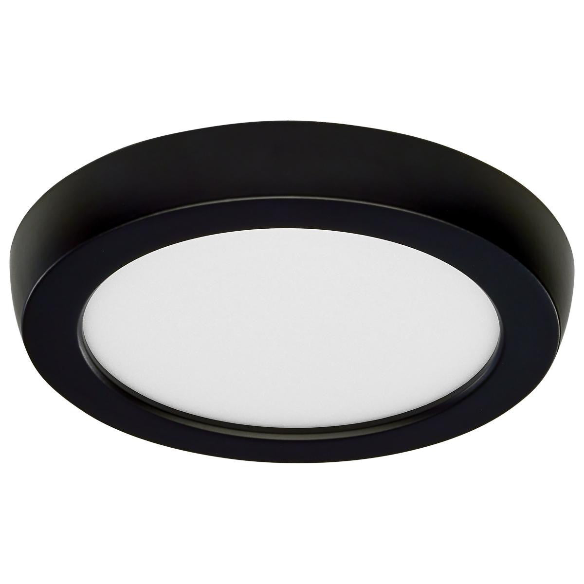 LED Blink Light - 9W - 120V - 5 Inch - Round - Color Selectable 27K/30K/35K/40K/50K - Dimmable - Black Finish