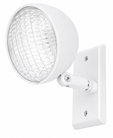Dual-Lite AHDSW0612 6V, 12W Halogen All Metal Remote Lighting Head, Single Head, White Finish
