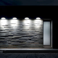 45 Watt LED Half Moon Wall Pack - 6300 Lumens - 5000K Daylight - 120-277V - Bronze Finish - Photocell