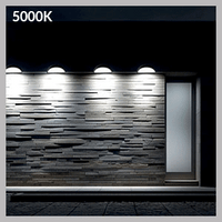 70 Watt LED Half Moon Wall Pack - 9446 Lumens - 4000K Cool Light - 120-277V - Bronze Finish - Photocell