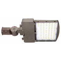 LED Parking Lot Area Light - Watt Selectable - 140W/120W/90W/60W - Color Selectable 30K/40K/50K - 23000 Max Lumens - 480V - Slipfitter Mount - Bronze Finish