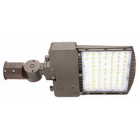 LED Parking Lot Area Light with Photocell - Watt Selectable - 140W/120W/90W/60W - Color Selectable 30K/40K/50K - 23000 Max Lumens - 480V - Slipfitter Mount - Bronze Finish