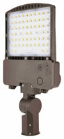 LED Parking Lot Area Light - Watt Selectable - 140W/120W/90W/60W - Color Selectable 30K/40K/50K - 23000 Max Lumens - 480V - Slipfitter Mount - Bronze Finish