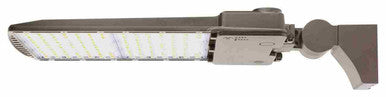 LED Parking Lot Area Light - Watt Selectable - 300W/240W/180W/120W - Color Selectable 30K/40K/50K - 45000 Max Lumens - 480V - Pole Mount - Bronze Finish