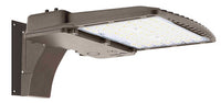 LED Parking Lot Area Light - Watt Selectable - 140W/120W/90W/60W - Color Selectable 30K/40K/50K - 23000 Max Lumens - 480V - Wall Mount - Bronze Finish