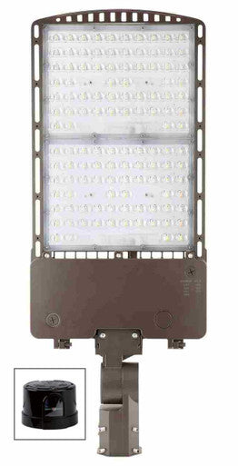 LED Parking Lot Area Light - Watt Selectable - 120/180/240/300W - Color Selectable 30K/40K/50K - 45000 Max Lumens - Slipfitter Mount W/ Photocell