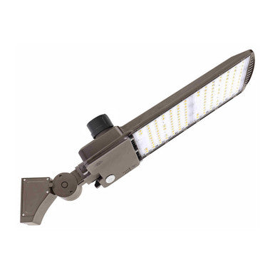 LED Parking Lot Area Light - Watt Selectable - 120/180/240/300W - Color Selectable 30K/40K/50K - 45000 Max Lumens - Pole Mount W/ Photocell W/ Motion Sensor