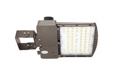 LED Parking Lot Area Light - Watt Selectable - 60/90/120/140W - Color Selectable 30K/40K/50K - 23000 Max Lumens - Slipfitter Mount W/ Photocell W/ Motion Sensor
