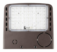 LED Full Cut Off Wall Pack - Watt Selectable 35W/28W/21W - 4725 Max Lumens -Color Selectable 30K/40K/50K - 120-277V - Bronze Finish - With Photocell