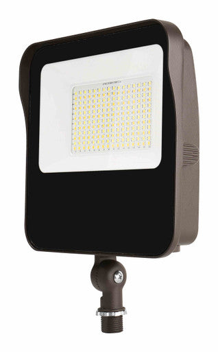LED Landscape Floodlights - 65 Watt  9400 Lumens - 5000K Daylight - Knuckle Mount - Bronze Finish - No Photocell
