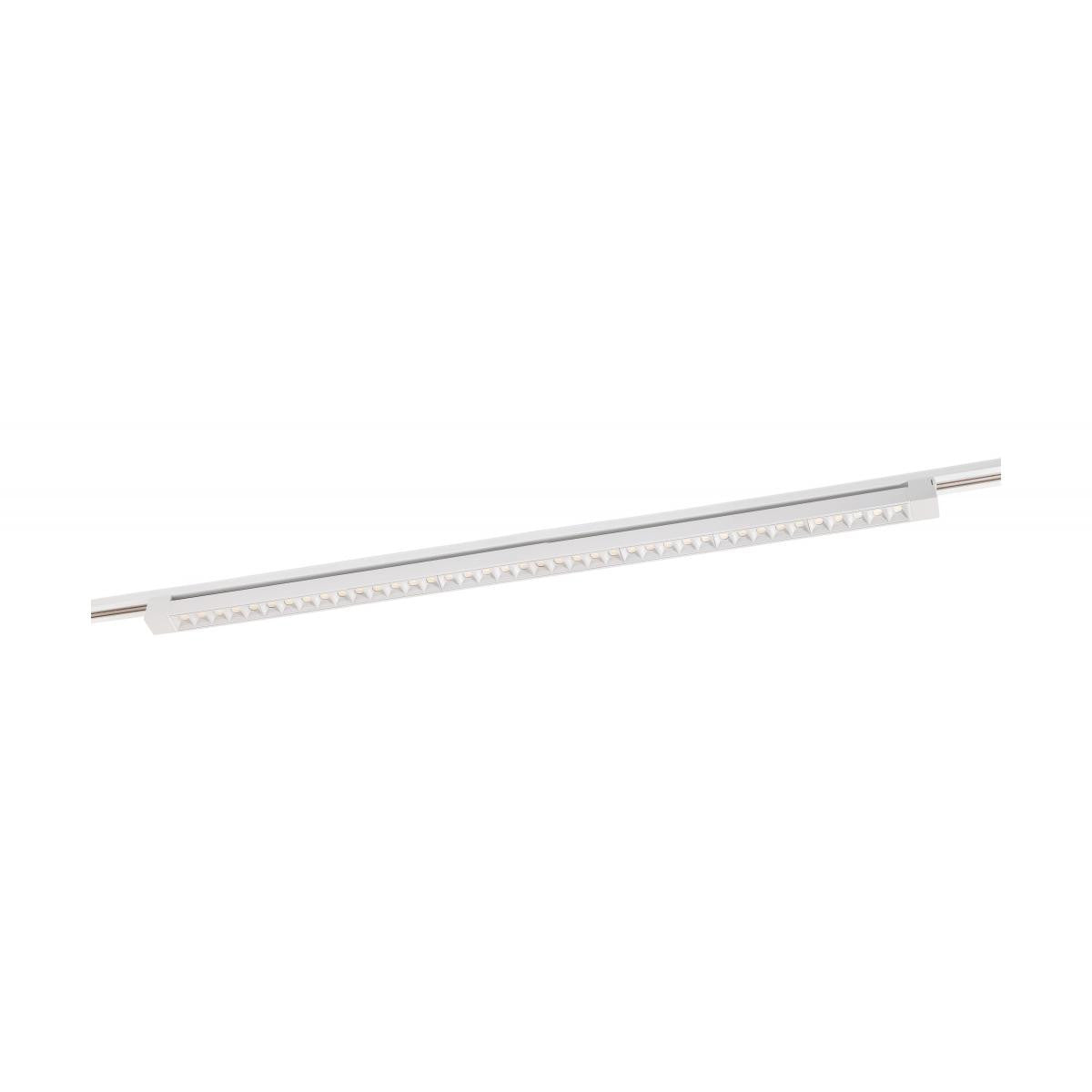 Light Bar Style LED Track Head Only  - 4 Foot - White Finish - 30 Degree Beam - 3840 Lumens - 3000K Soft White - 60 Watt - Dimmable - 3 Contact Halo Style