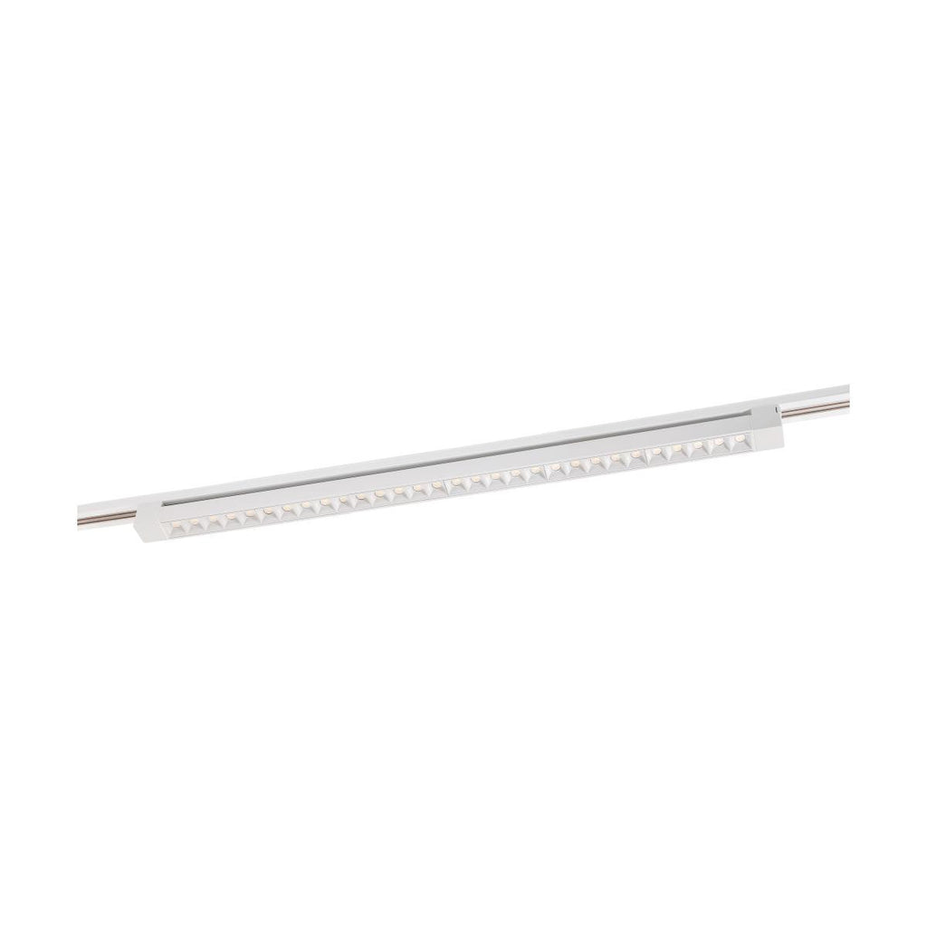 Light Bar Style LED Track Head Only  - 3 Foot - White Finish - 30 Degree Beam - 2880 Lumens - 3000K Soft White - 45 Watt - Dimmable - 3 Contact Halo Style