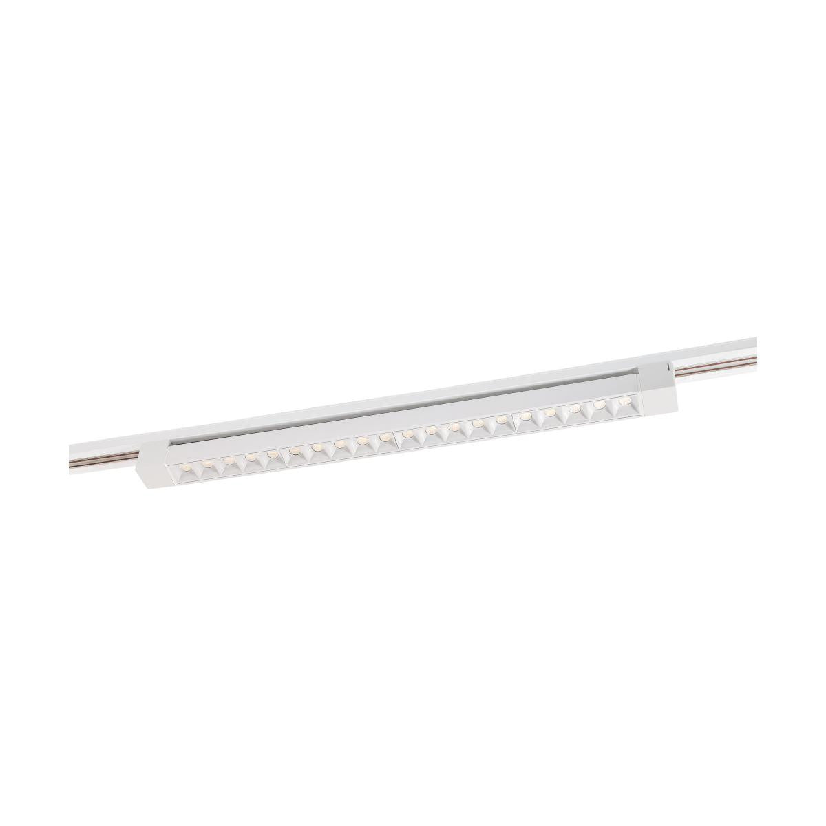 Light Bar Style LED Track Head Only  - 2 Foot - White Finish - 30 Degree Beam - 1920 Lumens - 3000K Soft White - 30 Watt - Dimmable - 3 Contact Halo Style